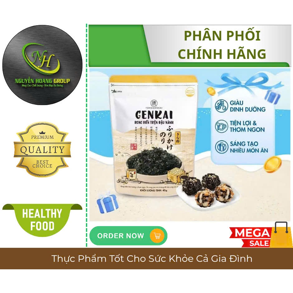 GENKAI - Rong Biển Trộn Cơm Đậu Nành 40g
