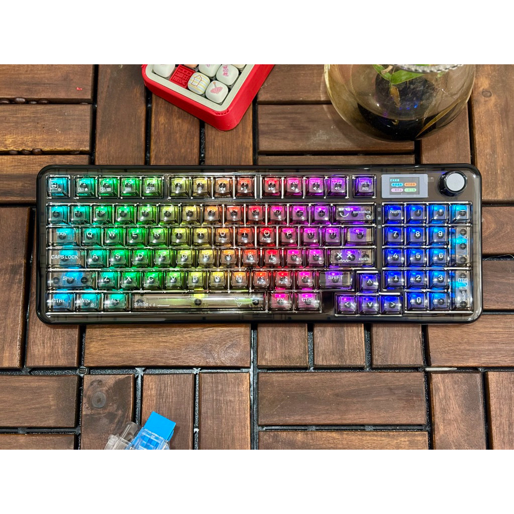 Bàn Phím Cơ  AULA F-NB98 Có Màn Hình Led Núm Xoay/3 Mode/ Led Rgb/ Keycap Trong  Bảo hành 24 tháng