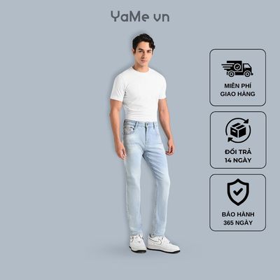 Quần Jean Nam Sợi Coolmax® IceVibes™ Vải Mềm Thấm Hút Tốt Hạ Nhiệt Nhanh The Original 007 Dáng Ôm Vừa F2 24471 |YaMe|