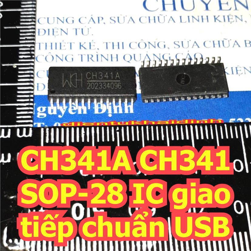 CH341A CH341 SOP-28 IC chip giao tiếp chuẩn USB kde7415