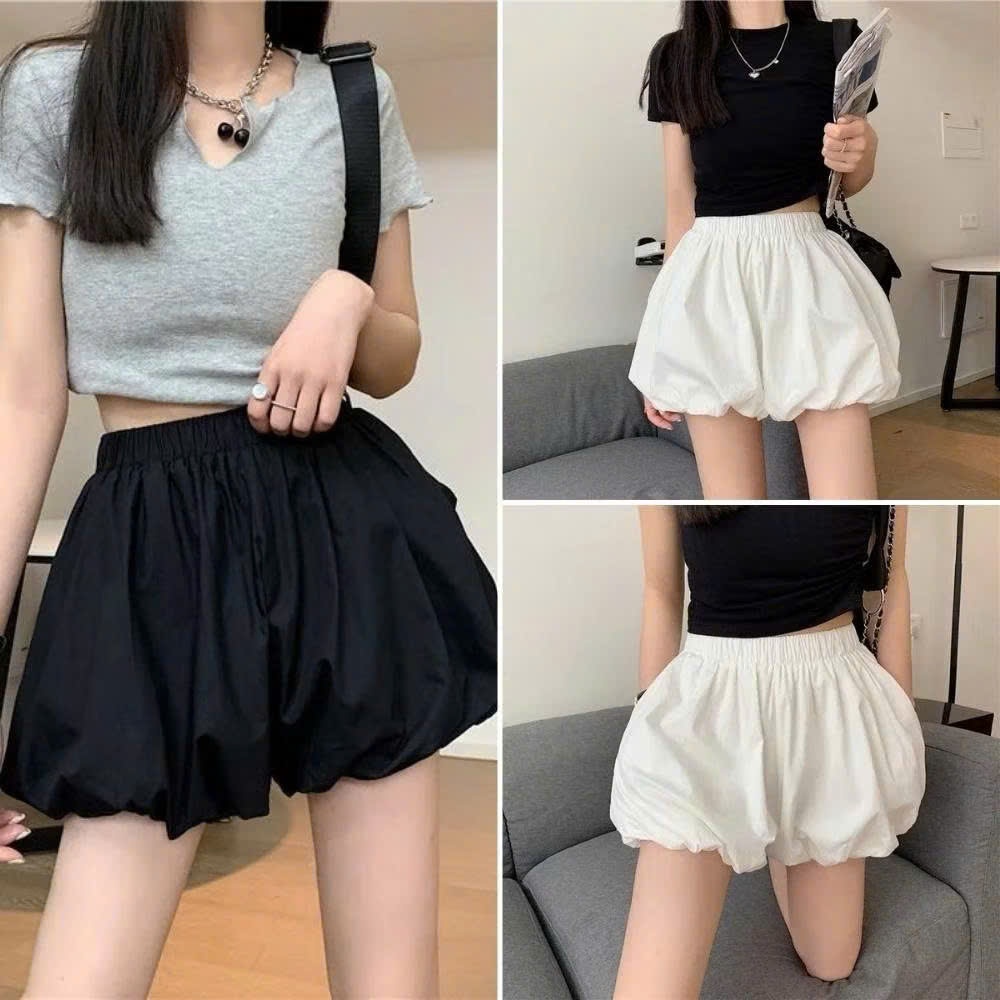 Chân váy bí dáng ngắn, chân váy nữ đính nơ xixeoshop - C12