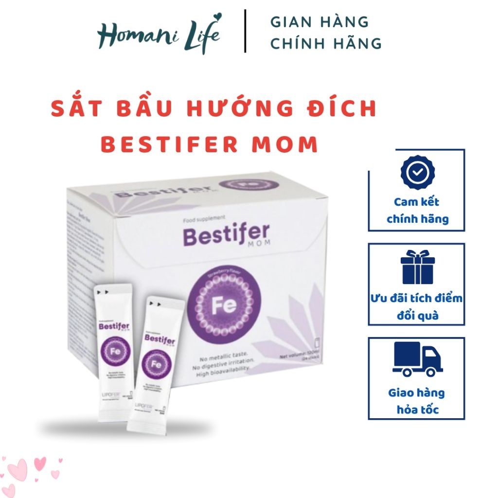 Sắt Bầu Bestifer Mom , Sắt Nước Cho Phụ Nữ Mang Thai Và Cho Con Bú Không Tanh