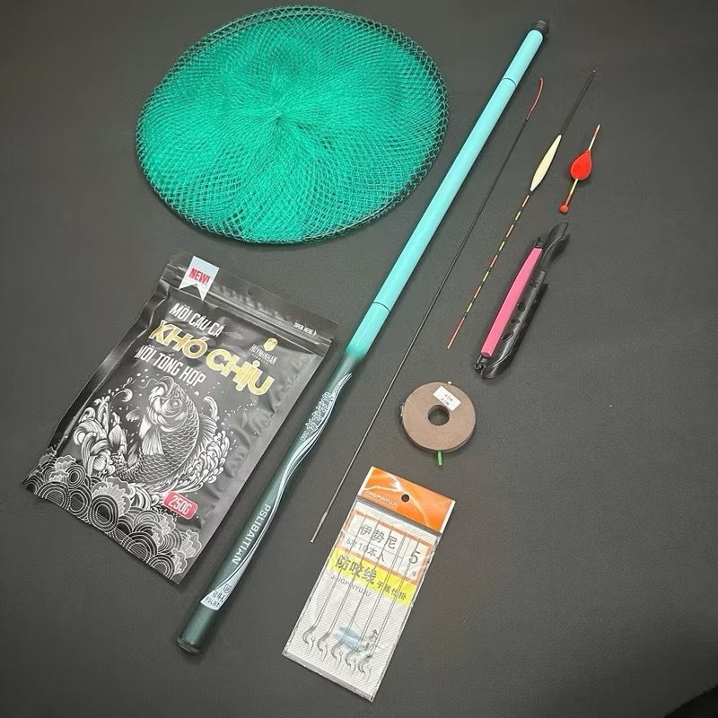 Cần Câu Tay Tự Nhiên Lục Tiên Độ Cứng 3H – Gẩy Rô Diếc, Mềm Nhạy, Nâng Cá Tốt – Siêu Bền, Nhẹ, Giá R