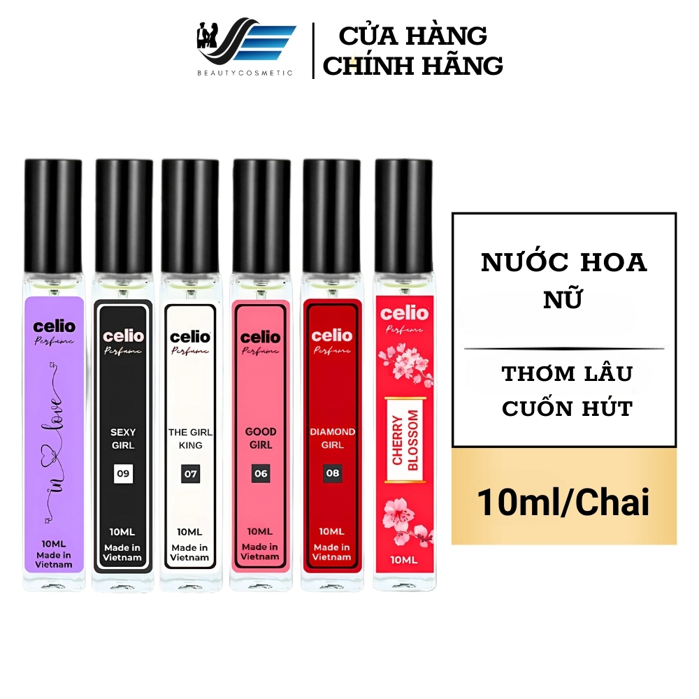 Nước Hoa Celio Nữ Mini 10ml – Cho Học Sinh, Xịt Thơm Body Nhẹ Nhàng Quyến Rũ, Lưu Hương Lâu Mùi Gỗ N