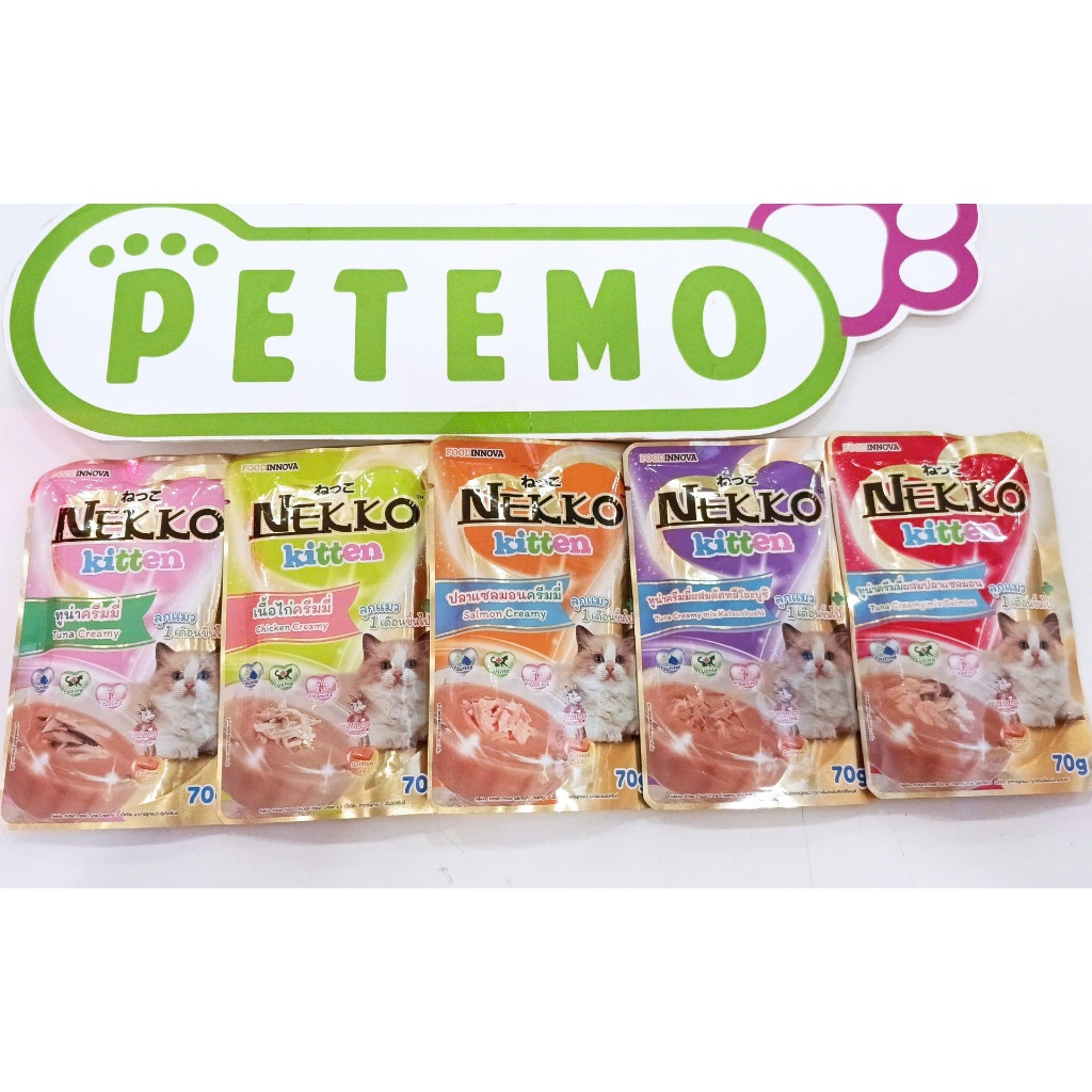 Pate cho mèo con Nekko Kitten Creamy dạng kem các vị 70g