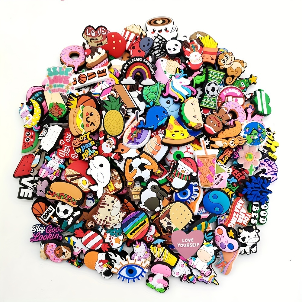 cái / bÃ Sticker Gắn Dép 2D Nhiều Mẫu MEIDJ Dép shoe charms, Phụ Kiện Trang Trí Dép Có Nút Gắn Siêu Xinh