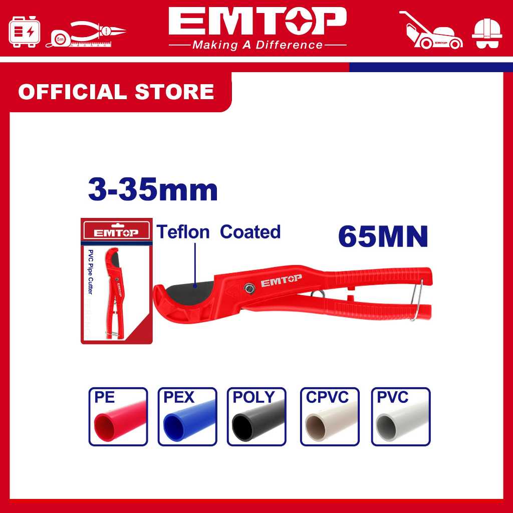 EMTOP Kéo cắt ống nhựa PVC EMPC54636