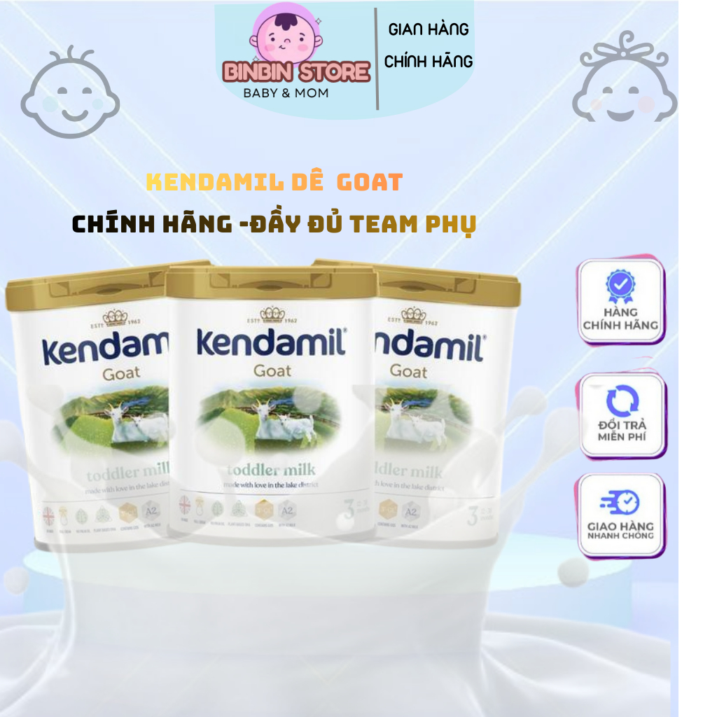Sữa công thức KENDAMIL Dê GOAT nguyên kem đạm A2 [800g]