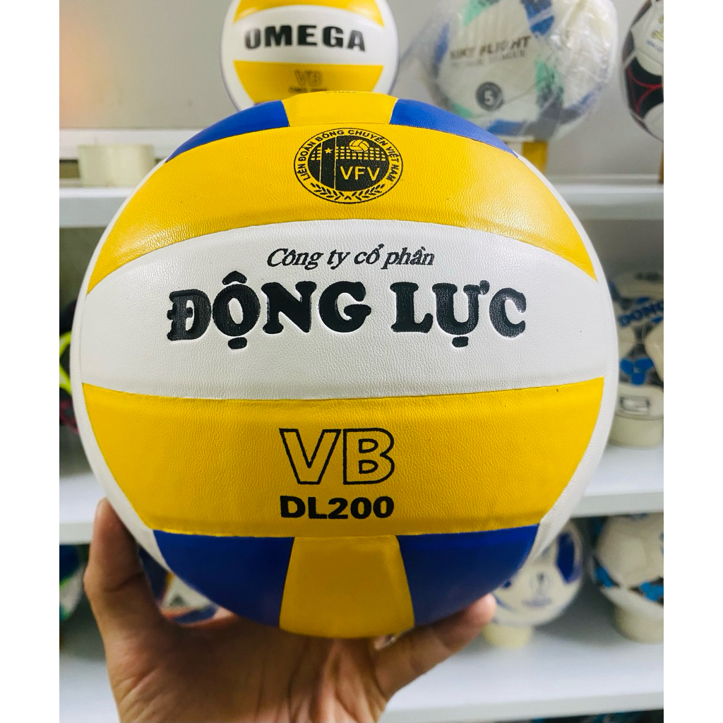 Bóng chuyền da động lực 200 ,chuẩn thi đấu luyện tập ( tặng kim bơm + túi lưới )