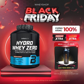   TẶNG BÌNH  Bột whey protein thủy phân hỗ trợ phát triển cơ | BiotechUSA | Hydro Whey Zero 4Lbs  1.8kg  | WHEYSHOP VN 