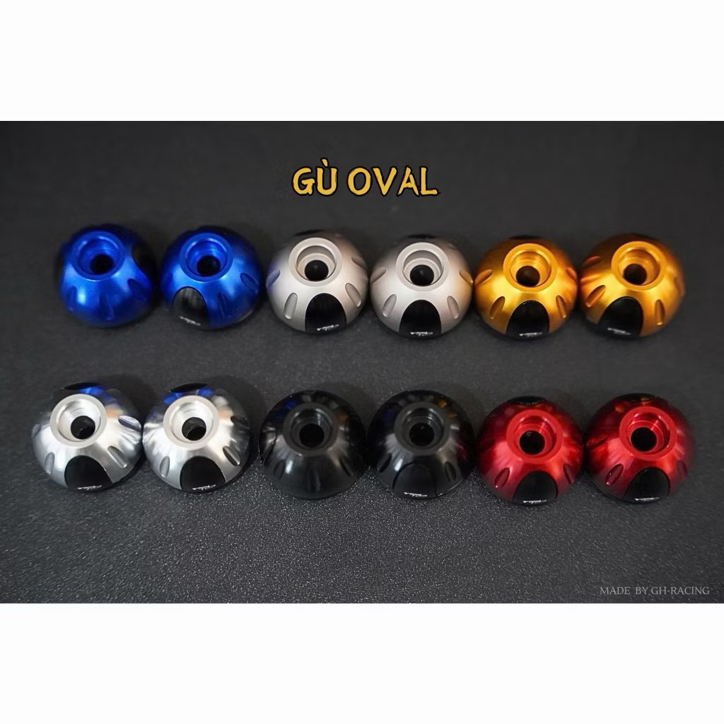[ Gh Racing ] Gù tay lái kiểu Oval nhôm CNC gh racing