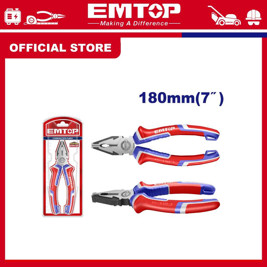 EMTOP Kìm răng 7 inch EPLRC0711