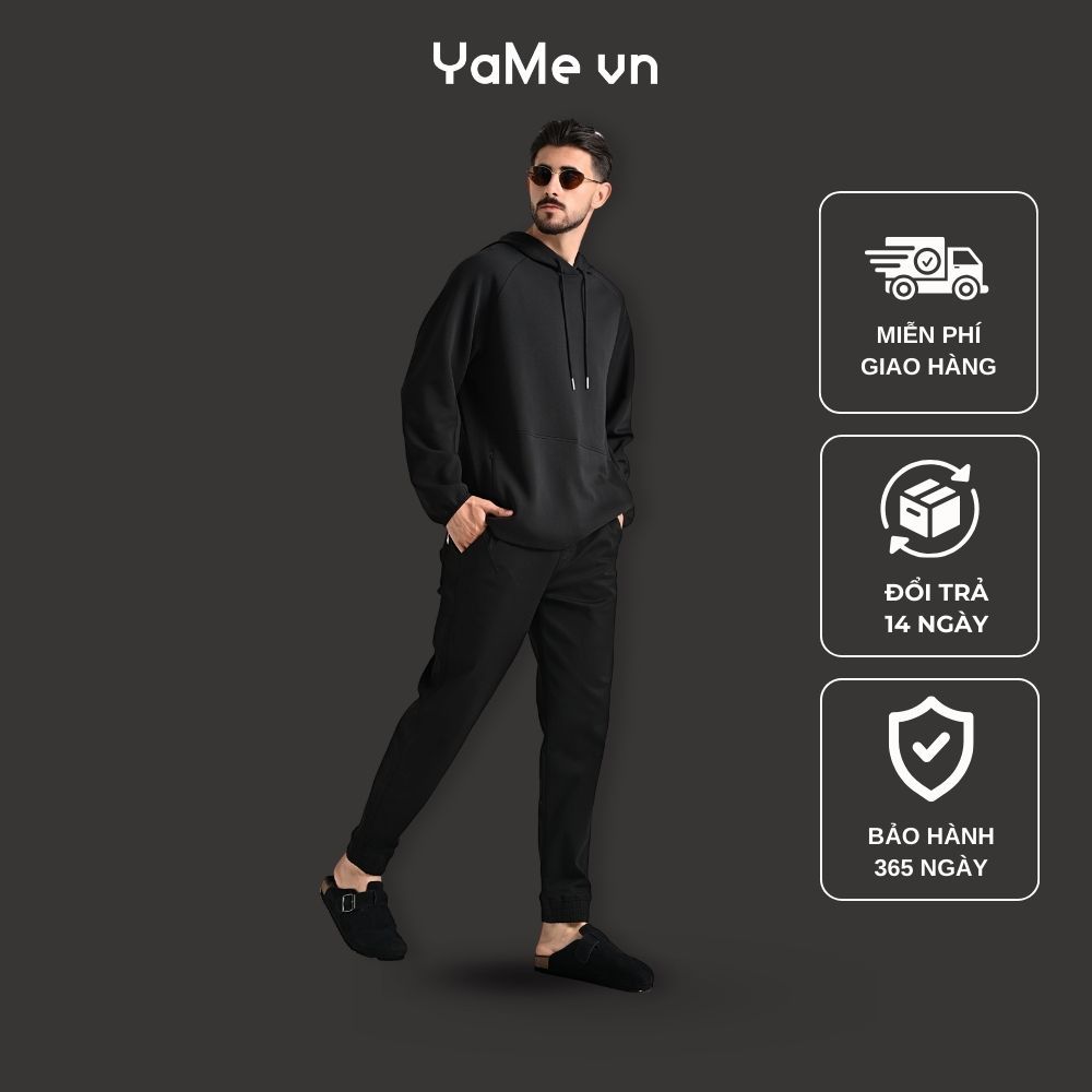 Áo Khoác Hoodie Nam Vải Scuba CloudTouch™ Xốp Nhẹ Chạm Êm Da The Minimalist 025 Dáng Vừa Vặn F3 2466