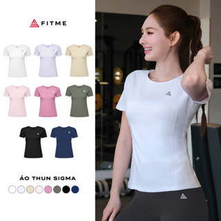Áo tập gym yoga nữ Fitme Sigma phối lưới thông thoáng, vải cao cấp co giãn 4 chiều thấm hút mồ hôi tốt ATSM