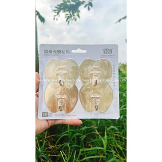 Combo  10 Cái Móc dán tường siêu dính có 4 loại