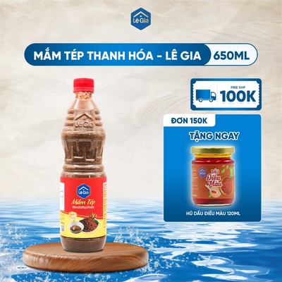 Mắm tép Thanh Hóa - Lê Gia chai PET 650ml