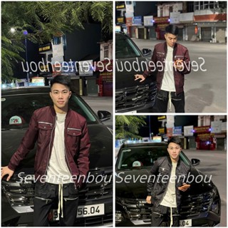 Áo Khoác Trần Bông AG27 Họa Tiết Bo Gân 2 Túi Trước Ngực Trần Bông Quả Trám Chất Liệu Lông Vũ Thời Trang Nam Cao Cấp