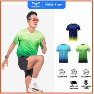  Áo Chạy Bộ Nam Wolf Active Base Run 225 Chất Vải Thoáng Mát Co Giãn Thoải Mái Nhanh Khô 