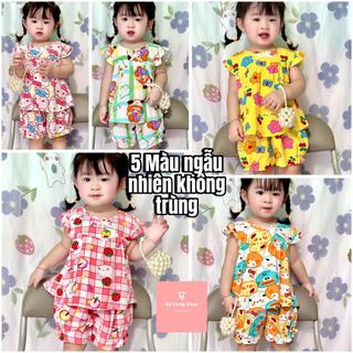  COMBO 5 bộ Quần áo Tole lanh BÉ Gái| Size 1-16 cho bé 5-57kg | Đã trừ hao rộng 