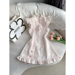  Đầm Kiểu Nữ Hoa Nhí Cổ Tàu Anna - Wani Dress 
