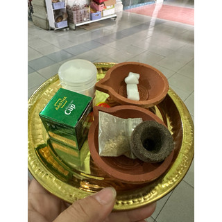 combo  kich hoat tài lộc gồm  2 chén (7cm), cốc thanh tẩy , camphor