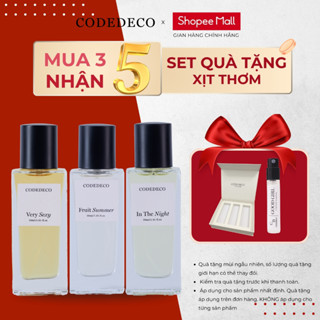  COMBO 3 chai xịt thơm hương nước hoa CODEDECO 30ml 3 tầng hương lưu hương lên tới 6h 