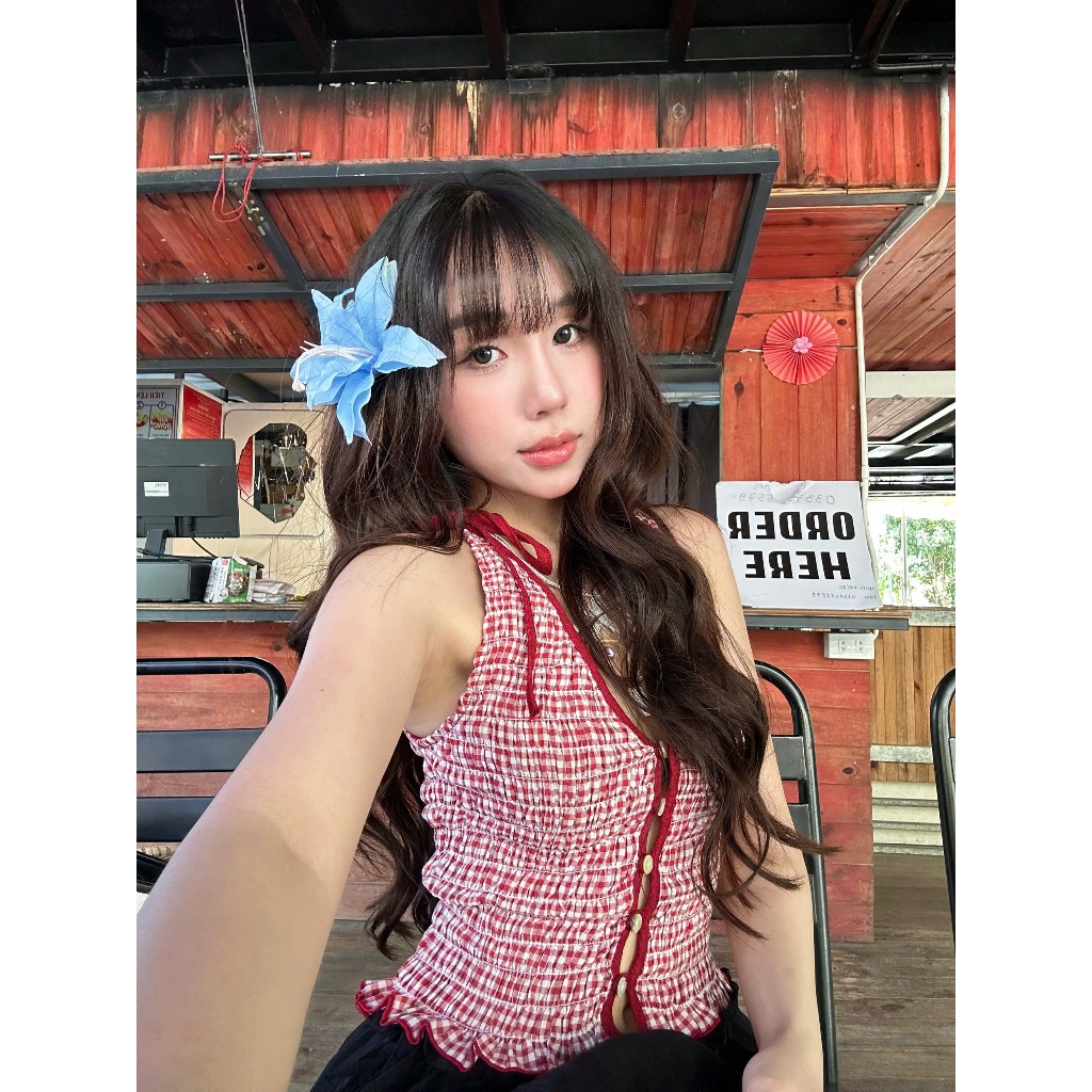 TDT4 - Áo 2 Dây Croptop Kiểu Nữ Cột Dây Siêu Xinh Hot Trend Hè 2025 APRIL TOP