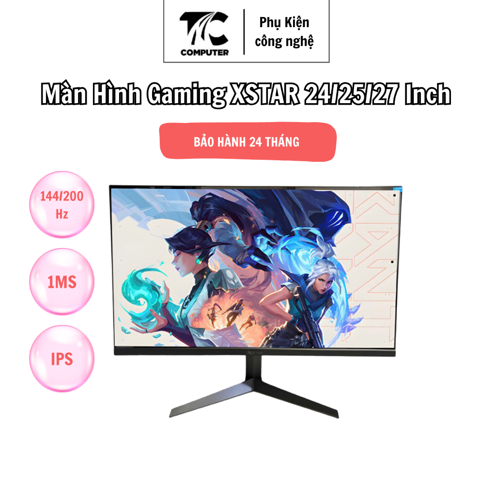 Màn Hình Gaming XSTAR 24/25/27 Inch 144Hz/200Hz 1ms Tấm Nền IPS Bảo Hành 24 Tháng