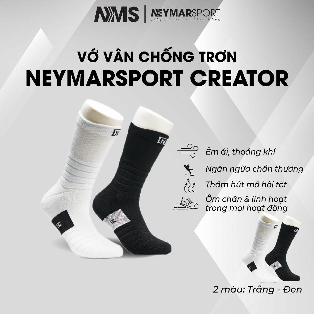 Tất chống trơn NEYMARSPORT CREATOR 365 êm ái thoáng khí