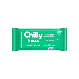  Khăn lau phụ khoa Chilly Fresco chiết xuất bạc hà se se lạnh làm sạch khử mùi hiệu quả gói 12 tờ 