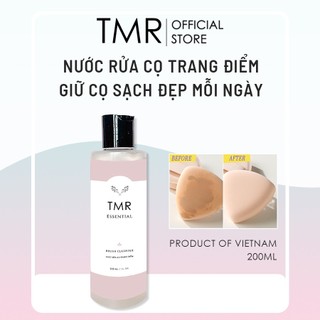  Nước Rửa Cọ Trang Điểm TMR Essential Brush Cleanser 200ml Làm sạch sâu khử khuẩn khử mùi 
