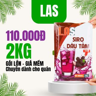   2KG giá sỉ  Siro dâu tằm có trái dùng pha chế giải khát dâu dai giòn - dâu tằm ngâm đường - Hũ 750g Gói 2kg | LAS 