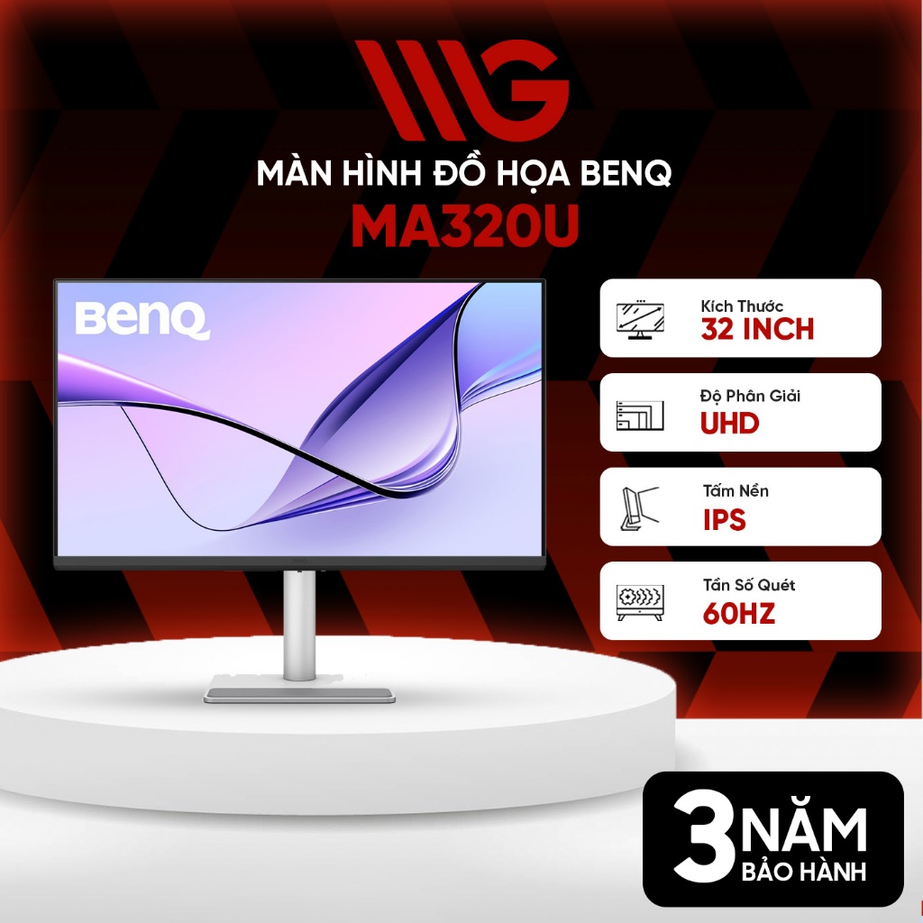 Màn hình Đồ Hoạ BenQ MA320U 31.5 inch 4K UHD 60Hz 5ms IPS - Bảo hành 36 tháng