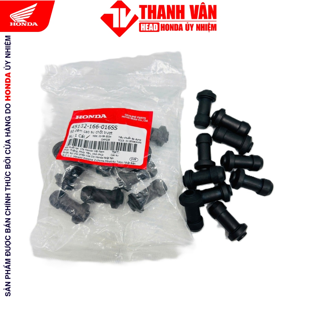 Đệm cao su chốt trượt ( 1 cái) 45132-166-016 HONDA Wave Rsx / Air Blade / Future