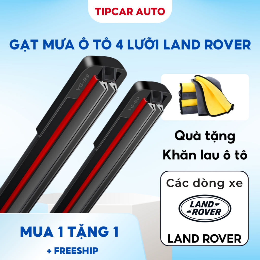 Gạt Nước Ô Tô Land Rover 4 Lưỡi Gạt Mưa Range Rover Sport Land Rover Discovery Velar Evoque Đủ Dòng