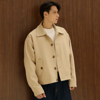  Áo Khoác Kaki Form Crop DaeOne - Line KhaKi Jacket DaeOne 