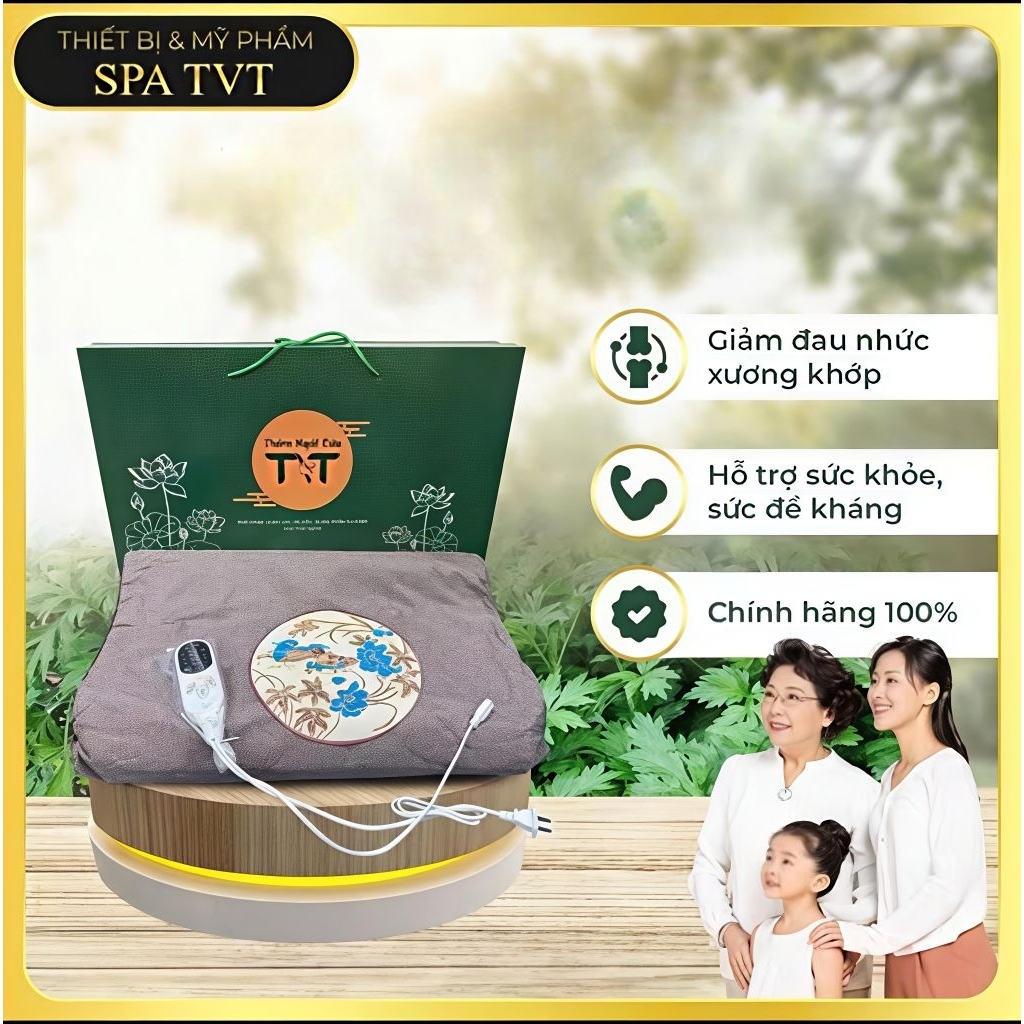 Thảm Tri Ân TVT, Thảm ngải cứu cao cấp giữ nhiệt, hỗ trợ sức khoẻ TVT