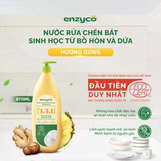  Nước Rửa Chén Cho Bé Ăn Dặm Enzyco 870ml Rửa Đồ Ăn Dặm An Toàn Cho Bé 