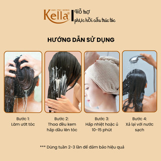Kem Hấp Dầu Phục Hồi Tóc 1 Phút Kassi Giúp Giảm Khô Xơ, Hỗ Trợ Phục Hồi Tóc Hư Tổn - Hũ 300ml