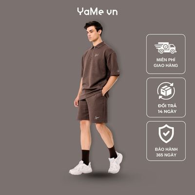 Quần Đùi Thun Dệt Vân Nổi FlexFit™ Ít Nhăn Mau Khô The No Style 129 Dáng Rộng Rãi F4 23937 |YaMe|