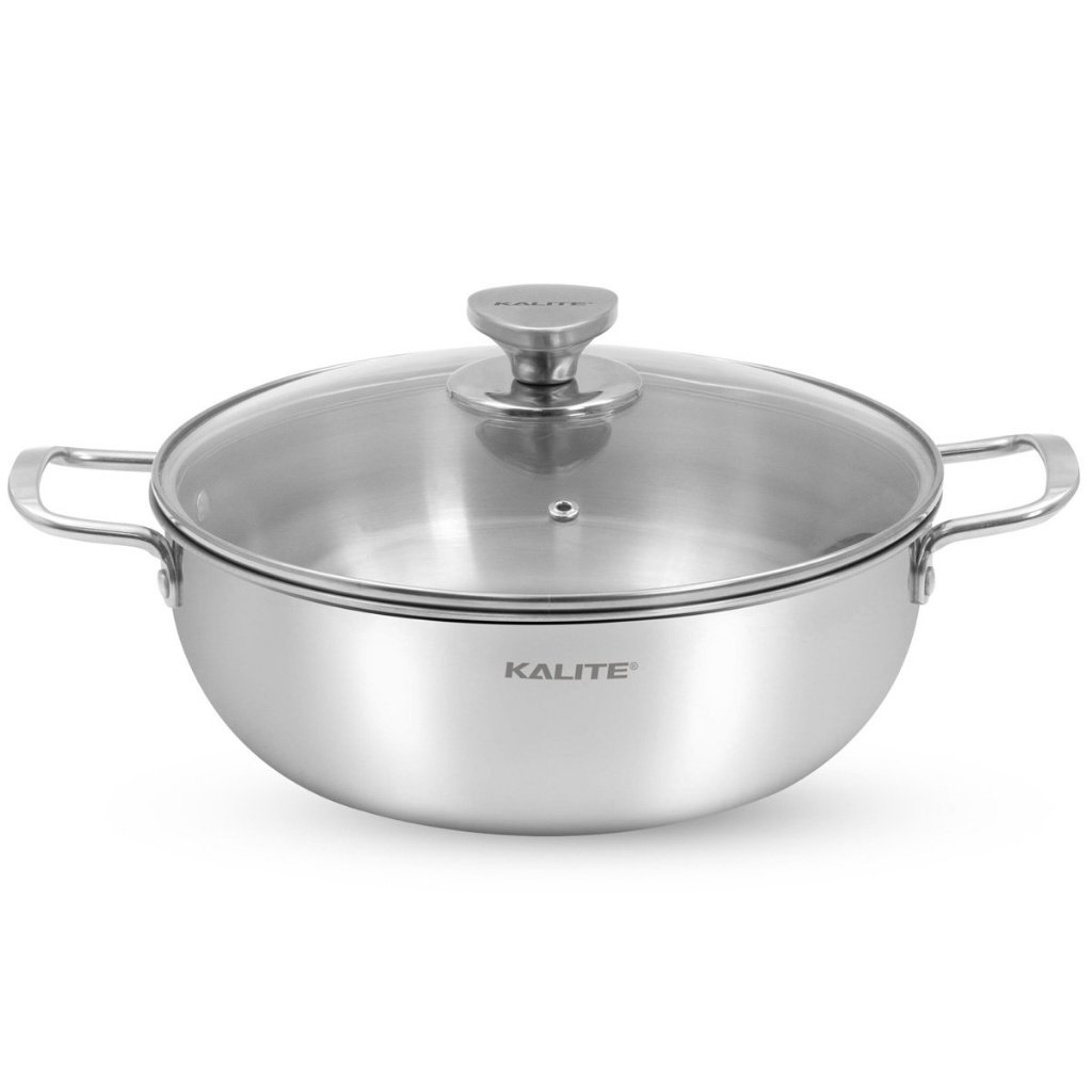 Nồi inox liền khối cao cấp đa năng KALITE KCP2602 26cm | Xoong inox 304 bền bỉ dùng mọi loại bếp bảo