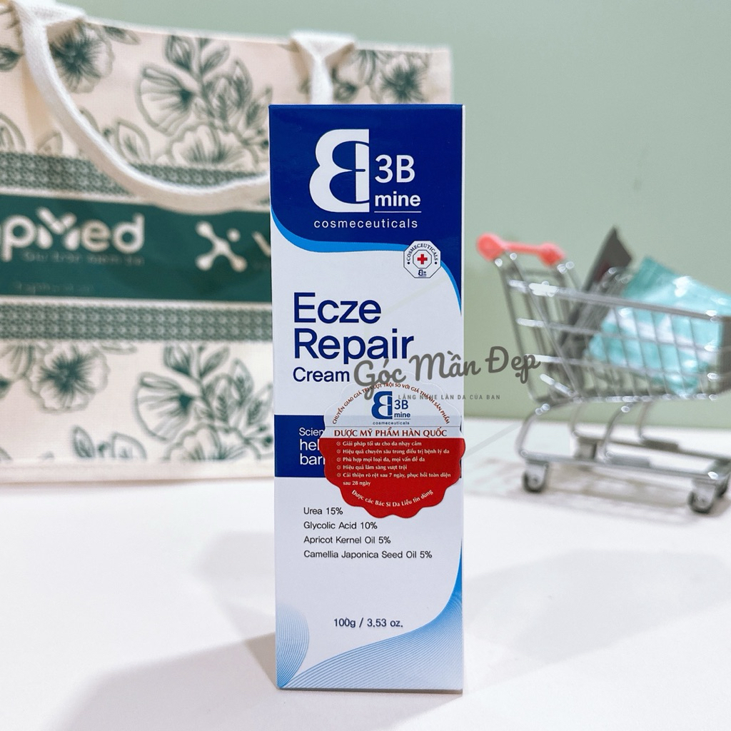 3Bmine Ecze Repair Cream Kem Dưỡng Ẩm Chuyên Sâu Cho Da Rất Khô, Bong Tróc  100G - Gocmandep