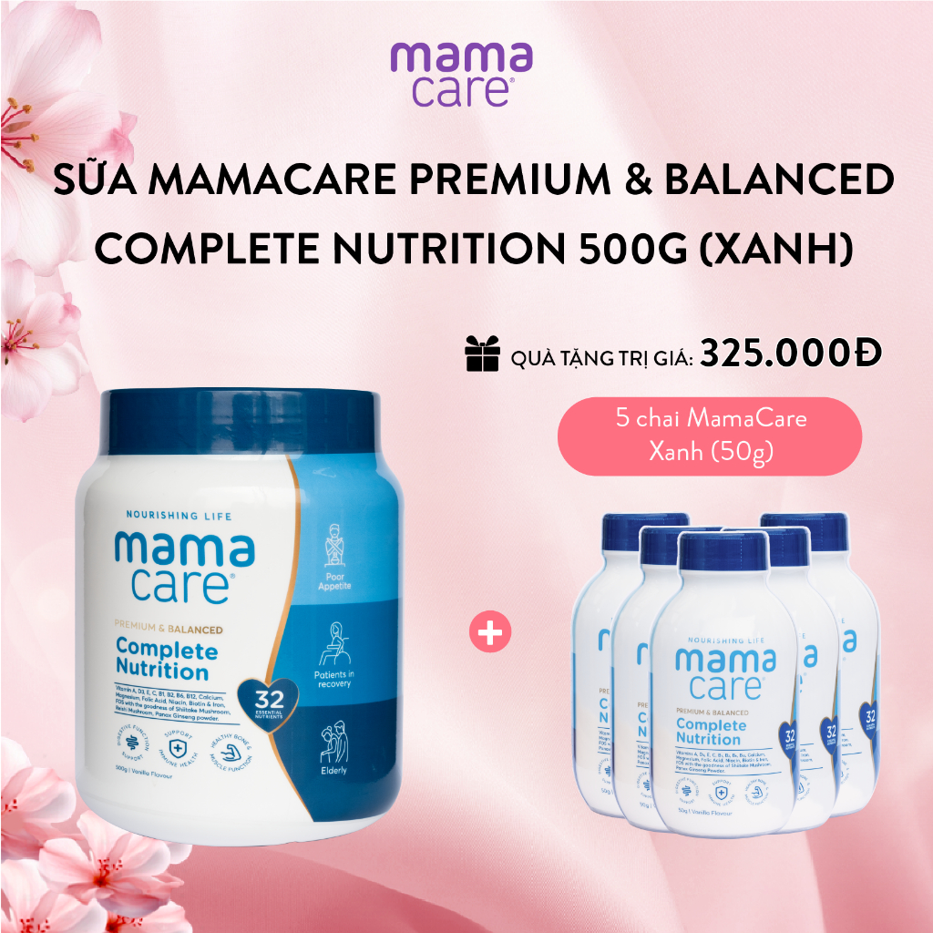 [Hoantt kol] Mua 1 Hôp Sữa Dinh Dưỡng MamaCare Complete Nutrition 500g TẶNG 5 chai MamaCare Complete