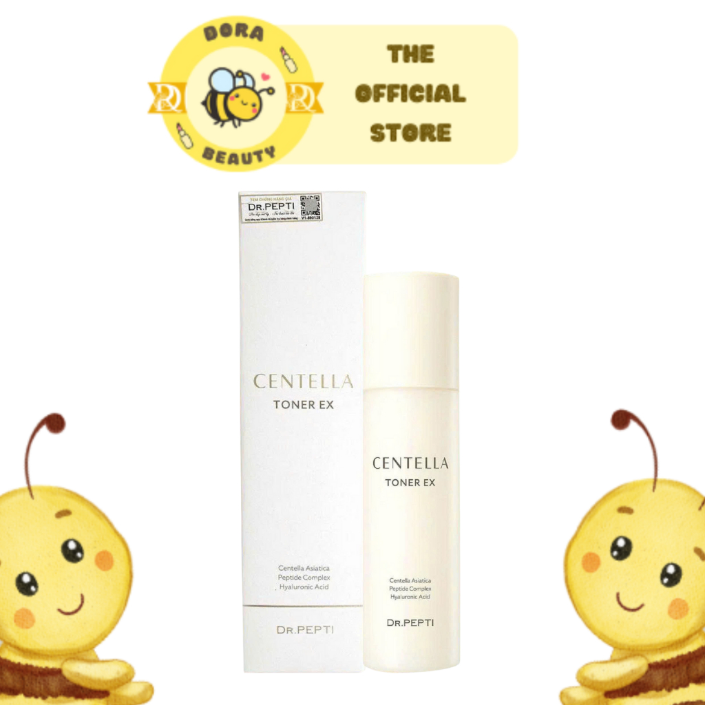 {Mẫu Mới} Nước Hoa Hồng Dưỡng Da Cấp Ẩm, Căng Bóng Dr.Pepti Centella Toner DrPepti+ EX 180ml