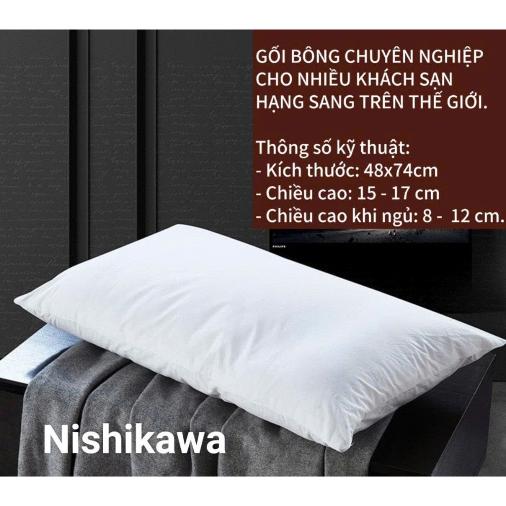 Ruột gối bông cao cấp Nishikawa khách sạn 5