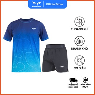  Bộ Quần Áo Chạy Bộ Pickleball Nam Wolf Active 105 33 Chất Liệu Nhẹ Thoáng Khí Nhanh Khô Mát Mẻ 