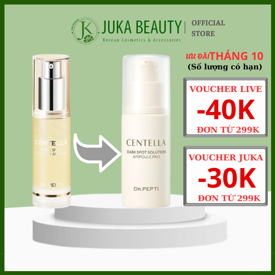 Tinh chất dưỡng trắng Dr.Pepti Centella Dark Spot Solution Ampoule Pro 30ml
