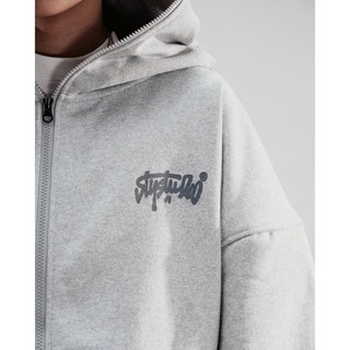 Áo Hoodie Nỉ Chân Cua Fullzip SLY Solid màu xám tiêu