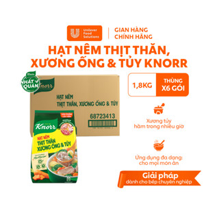  Thùng 6 Gói Hạt Nêm Thịt Thăn Xương Ống Và Tủy Xương Tủy Knorr Professional 1.8kg - Chuyên Dùng Cho Nấu Ăn 