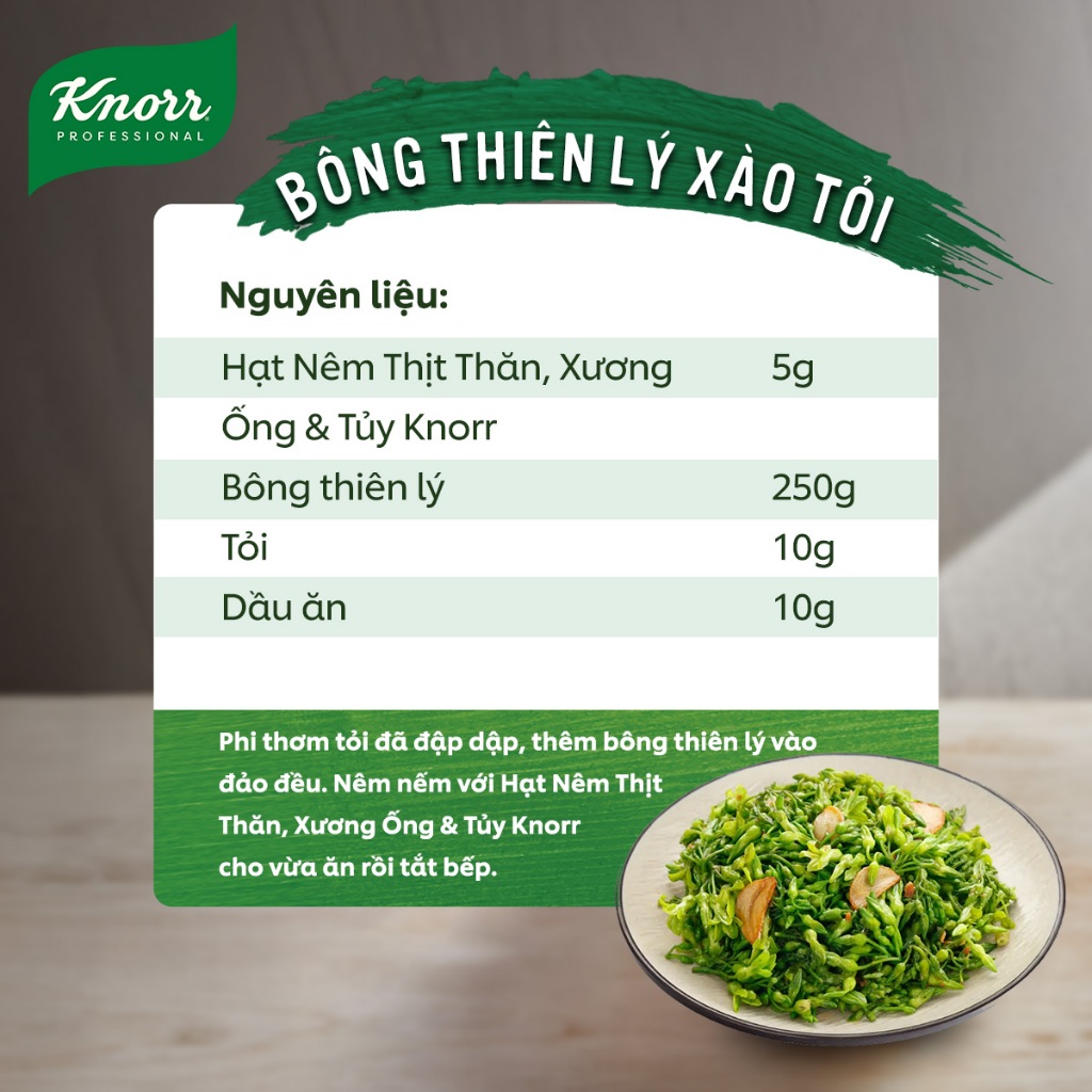 Hạt Nêm Thịt Thăn Xương Ống Và Tủy Knorr Professional 3kg - Chuyên Dùng Cho Nấu Ăn